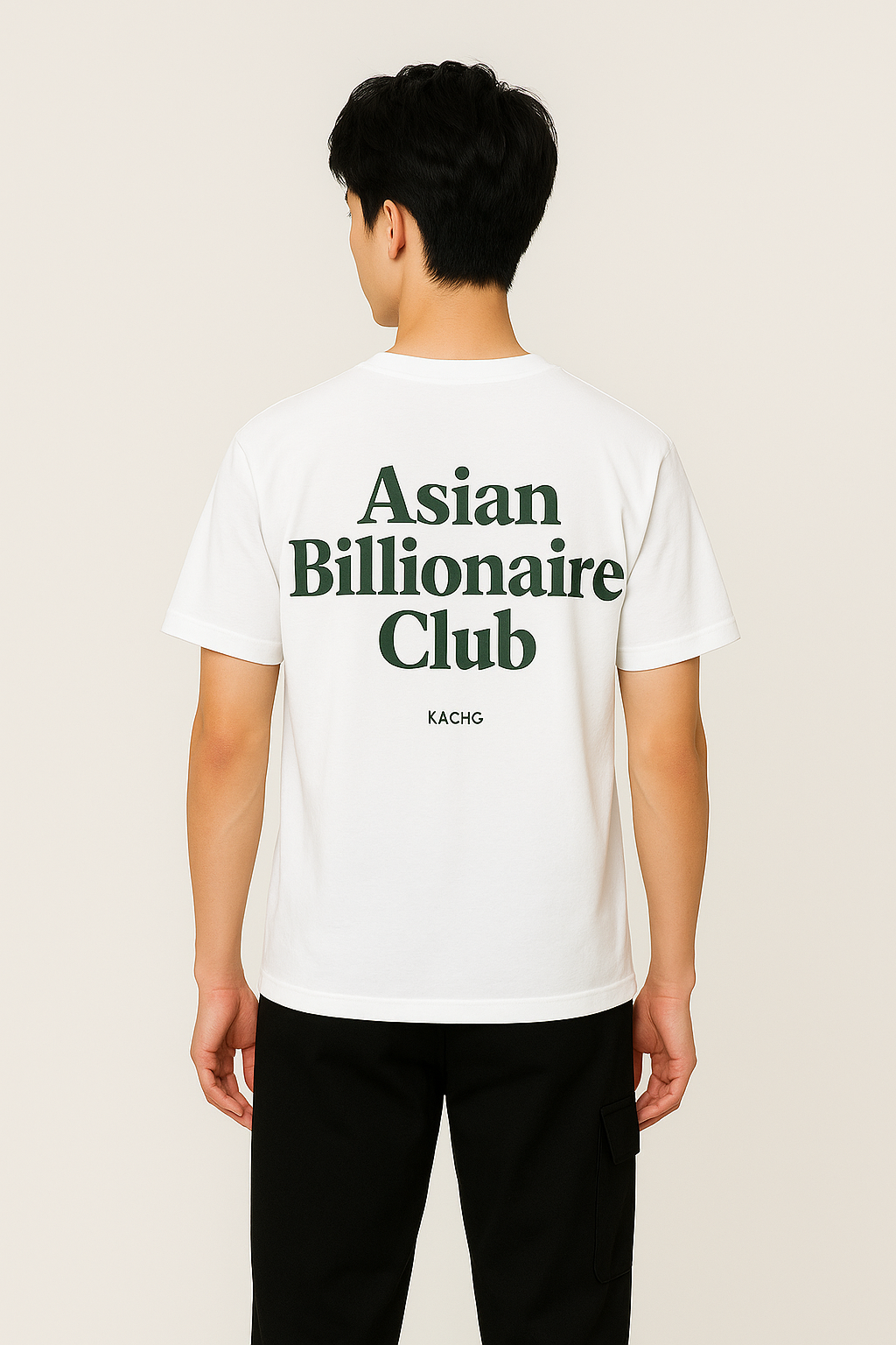 Asian Billionaire Club luxury t-shirt back print night city streetwear
