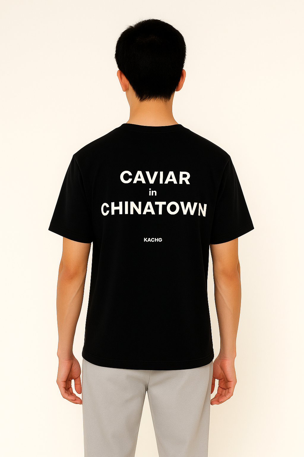 caviar in chinatown t-shirt luxury nightlife asian streetwear back print